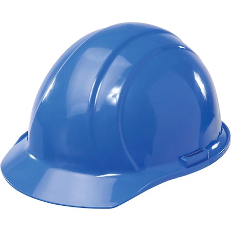 Erb Safety ERBAmericana Hard Hat, 4-Point Pinlock Suspension, Blue,  19766